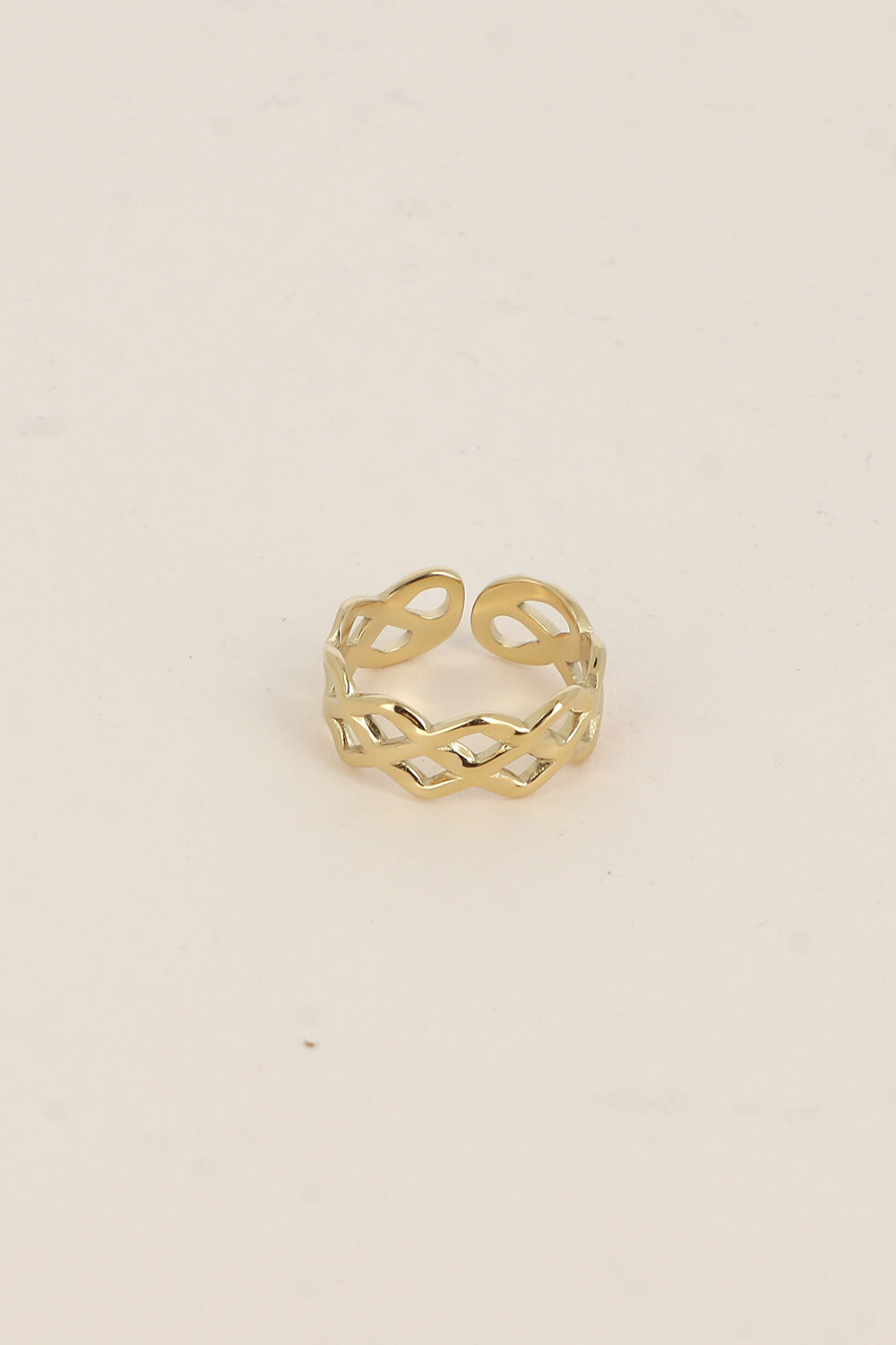 Grossiste Bohm - Bague - anneau tressé ajouré