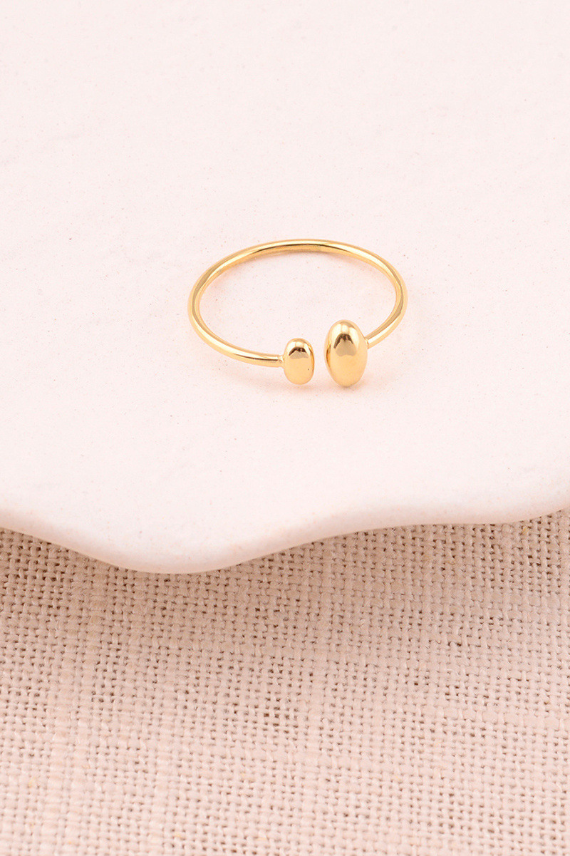 Grossiste Bohm - Bague ouverte - double ovale