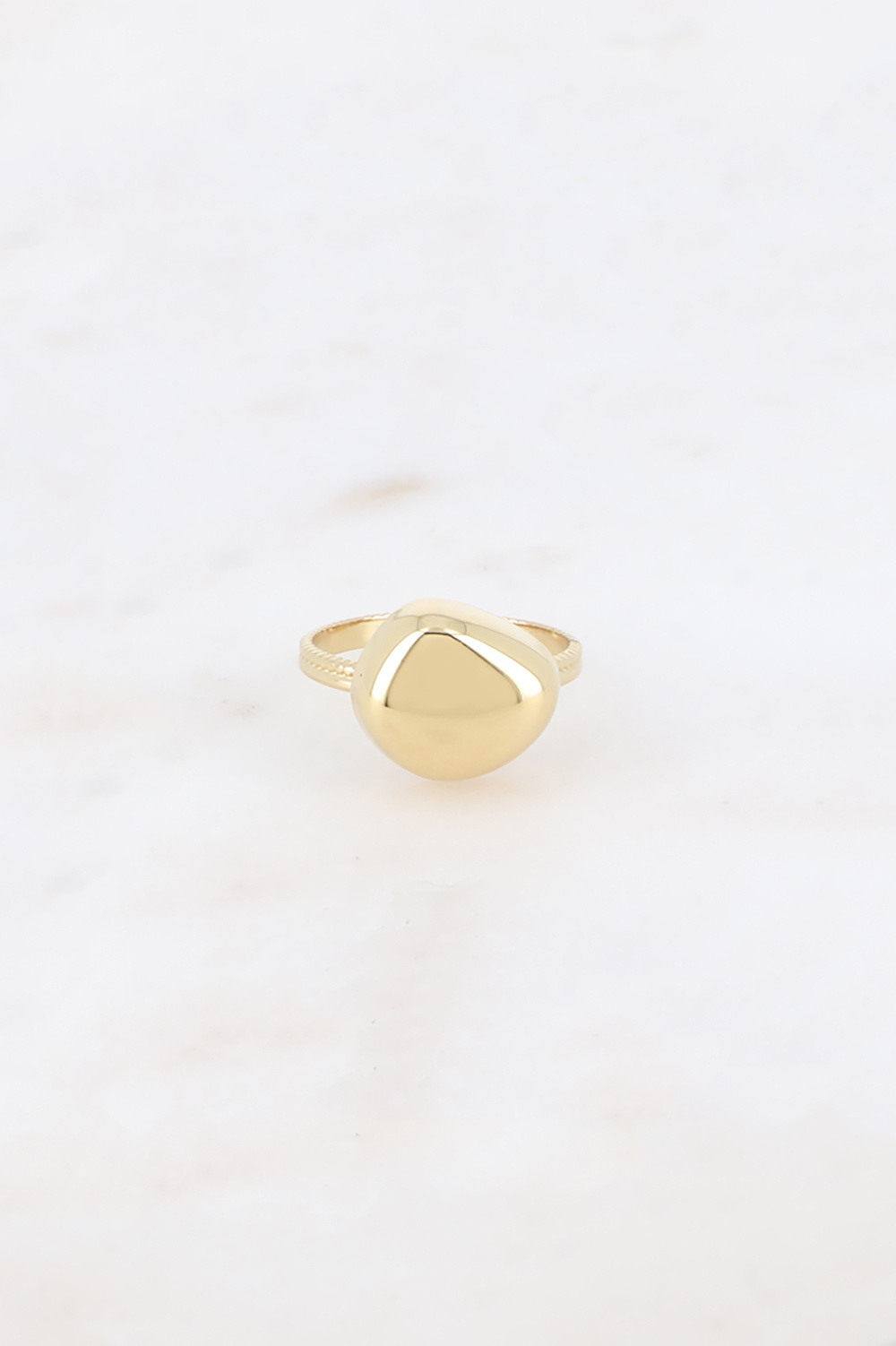 Grossiste Bohm - Bague - forme poire allongée bombée
