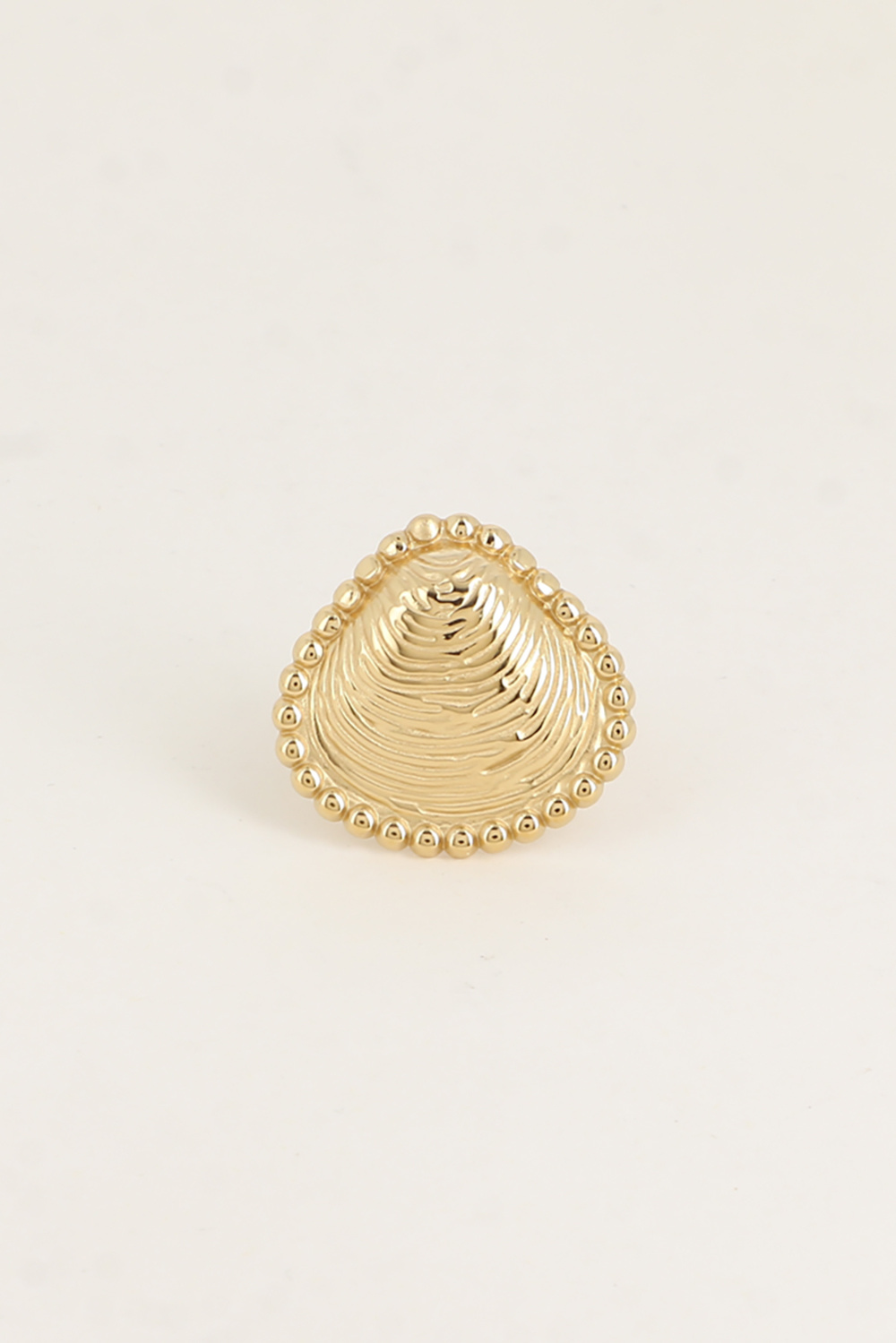 Mayorista Bohm - Anillo - motivo de concha con bordes milgrain