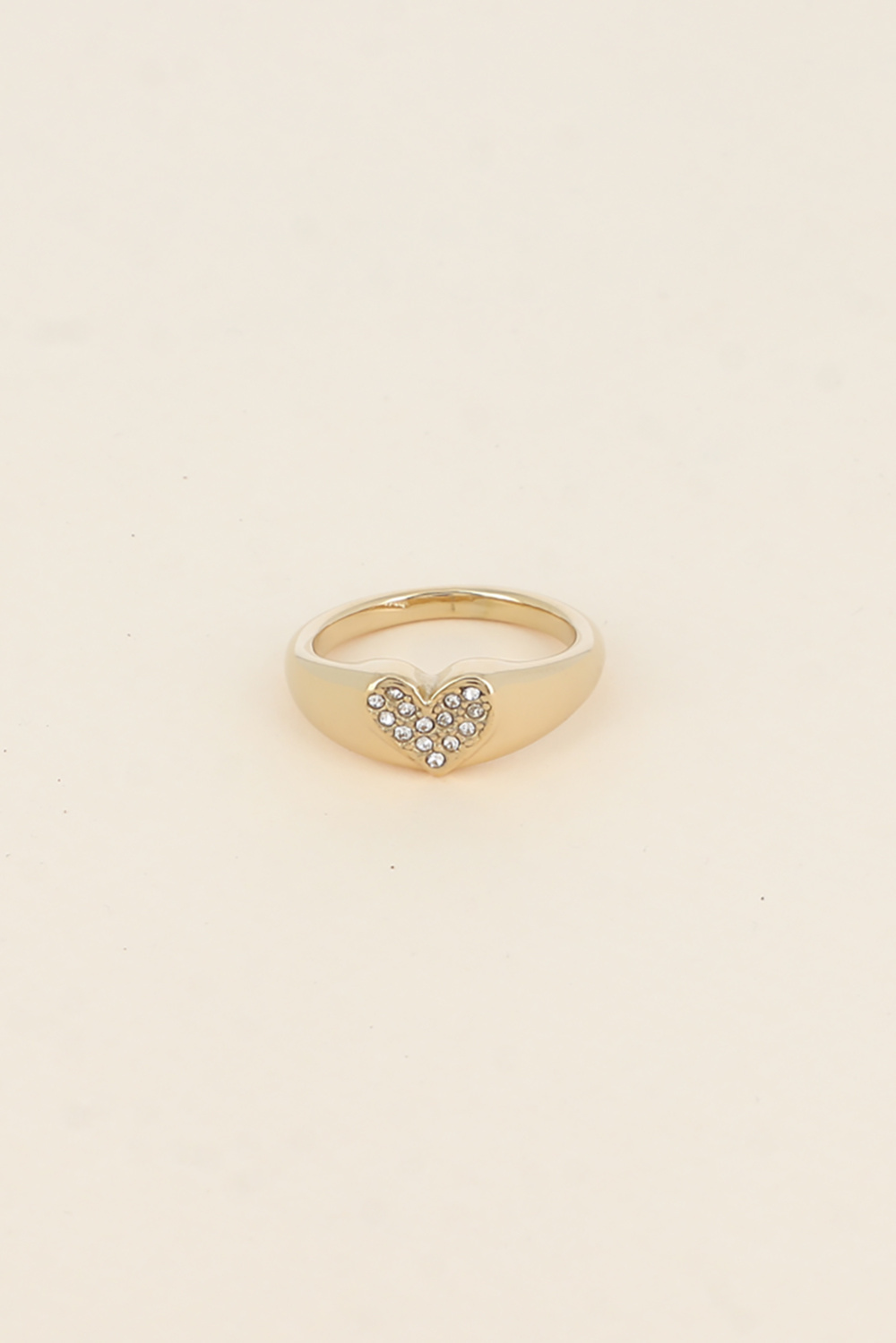 Mayorista Bohm - Anillo - corazón incrustado con circonitas