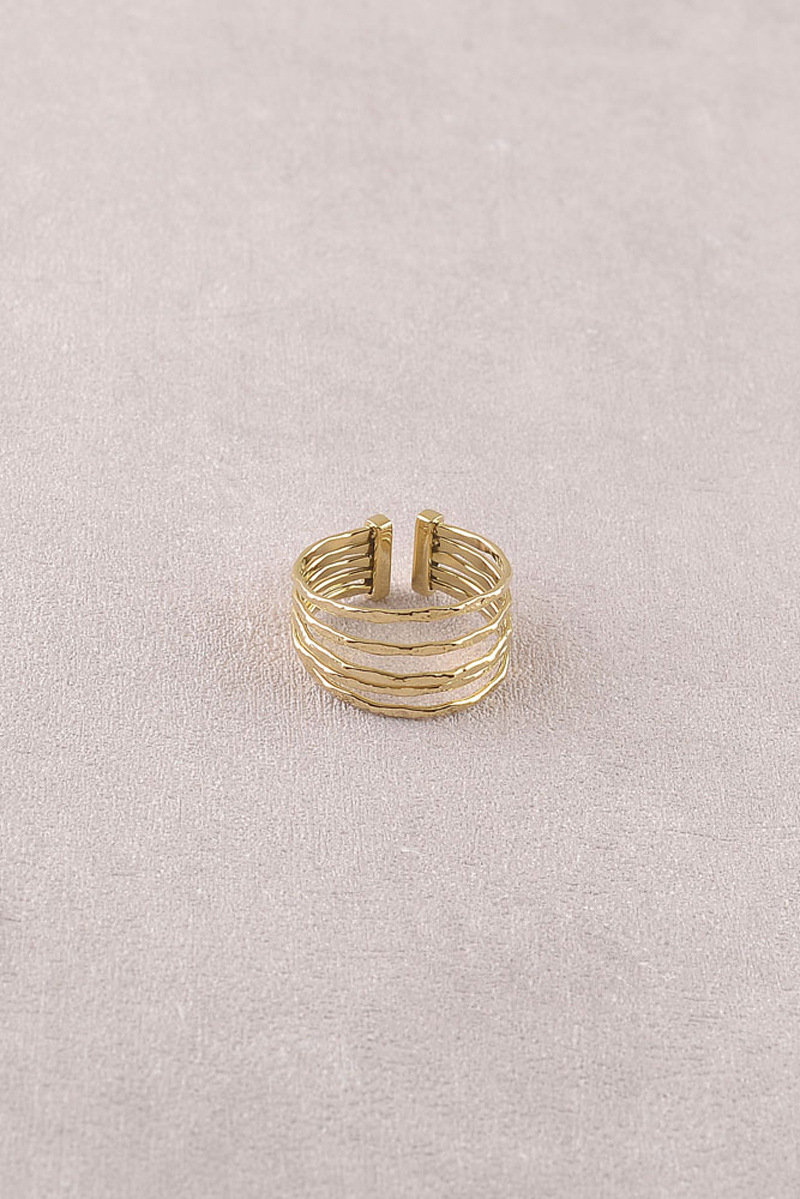 Wholesaler Bohm - Ring - 5 textured bands