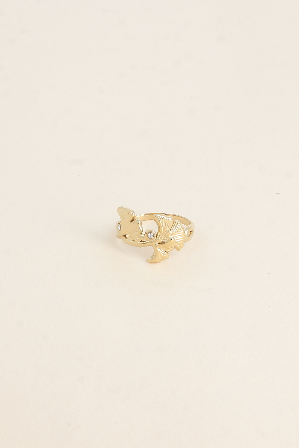 Grossiste Bohm - Bague - ginkos et oxydes de zirconium