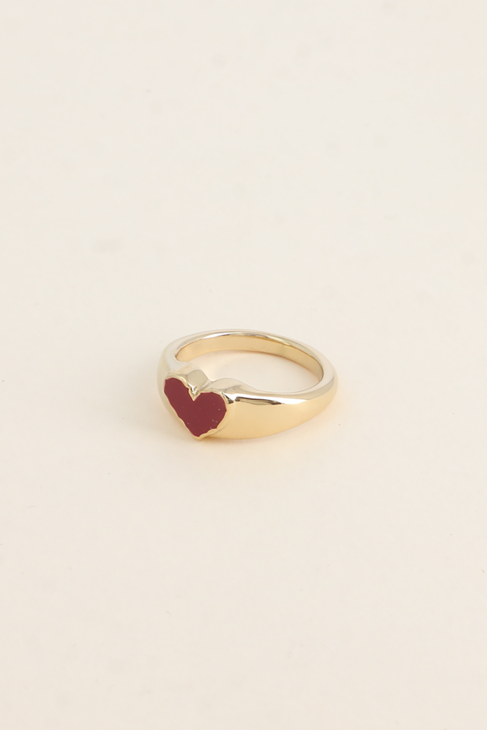 Wholesaler Bohm - Ring - signet style with enamel heart