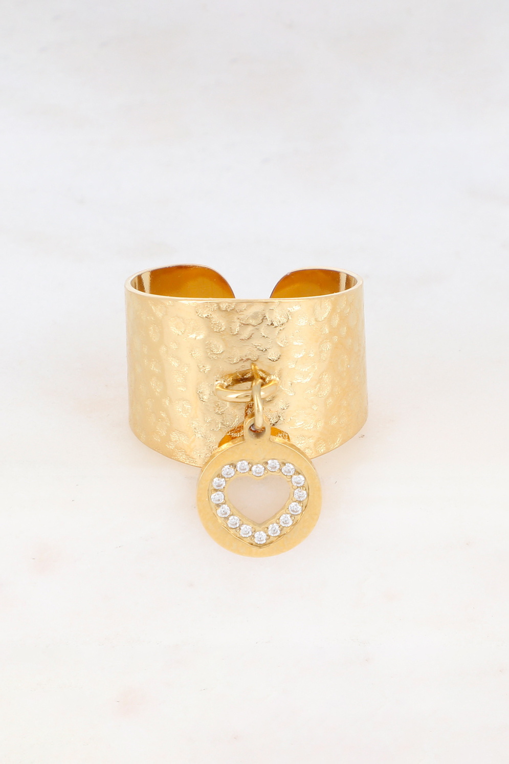 Grossiste Bohm - Bague Palia - Coeur et oxydes de zirconium
