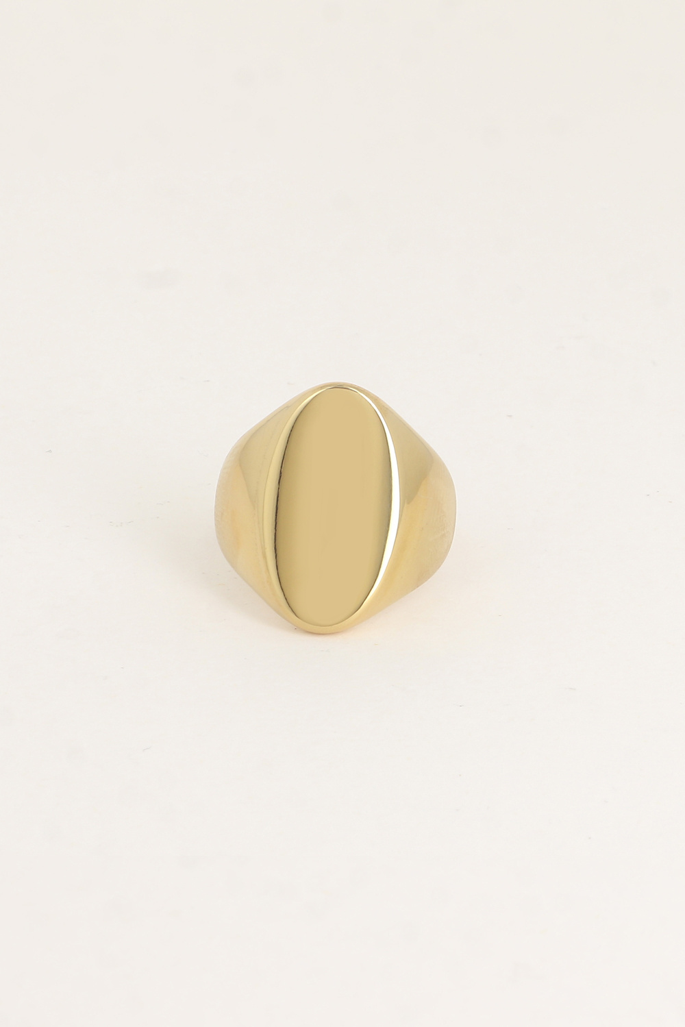 Großhändler Bohm - Ring - Siegelring-Stil mit ovaler Facette
