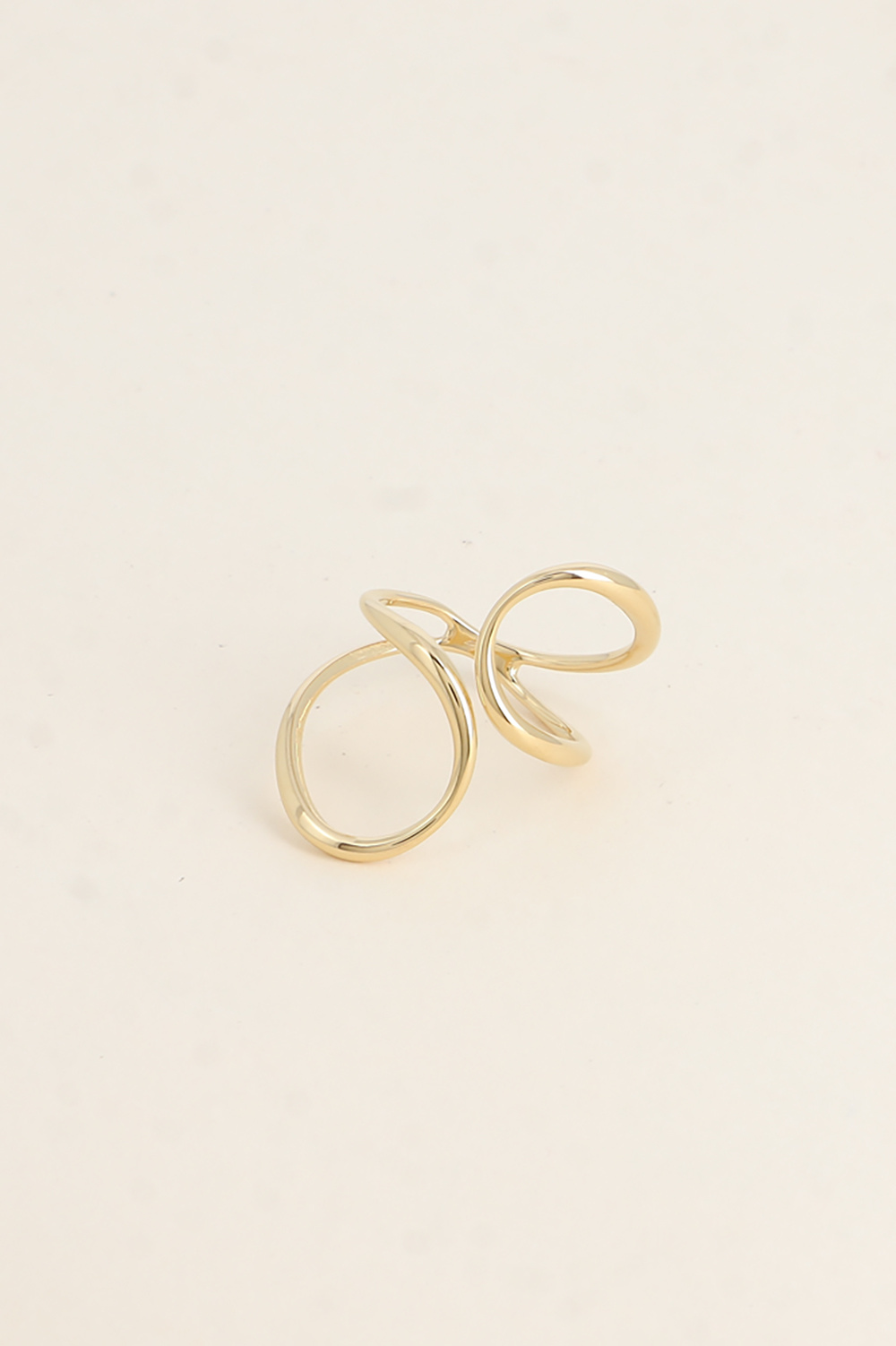 Wholesaler Bohm - Open ring - 2 cut-out shapes