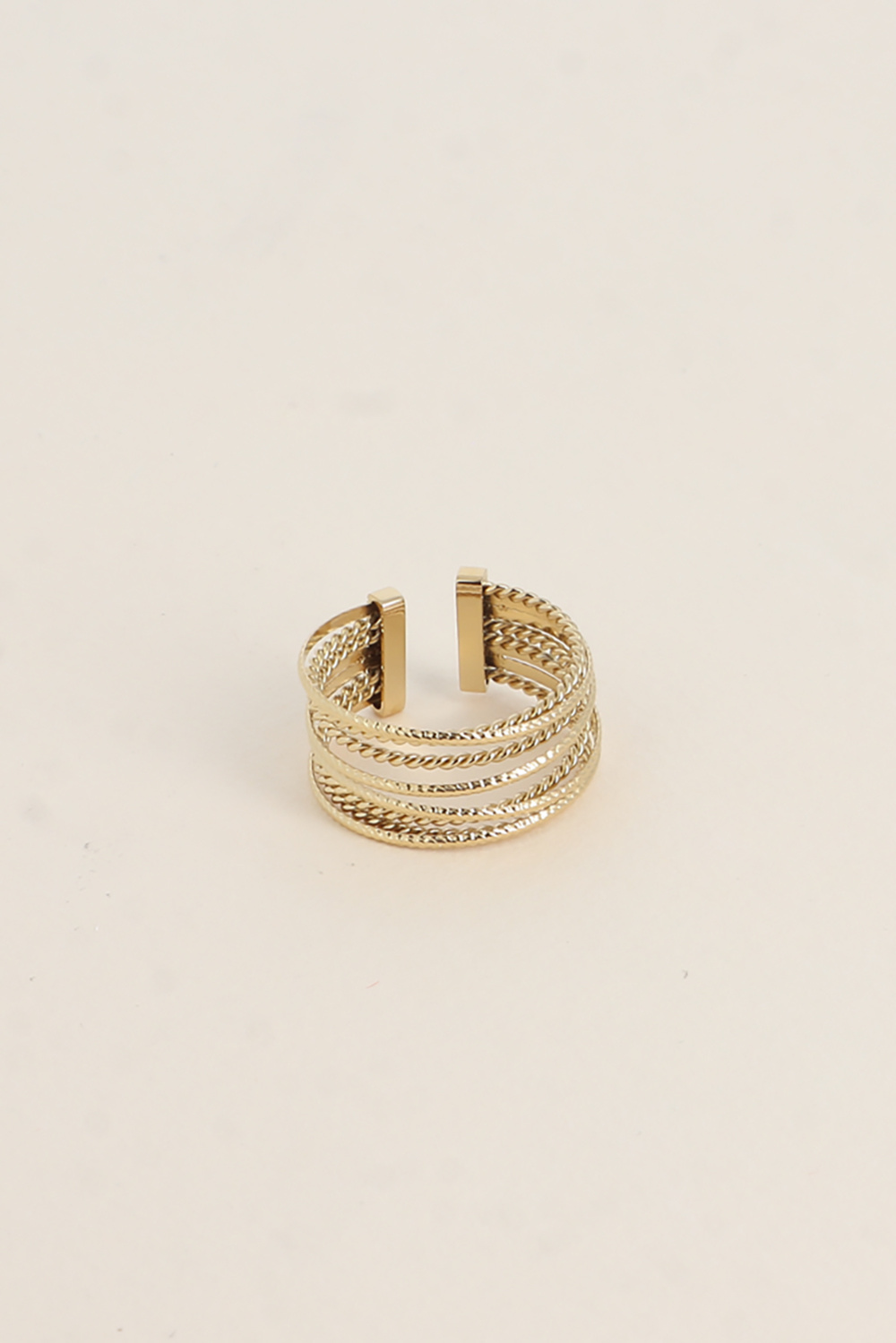 Wholesaler Bohm - Ring - 8 smooth and twisted bands