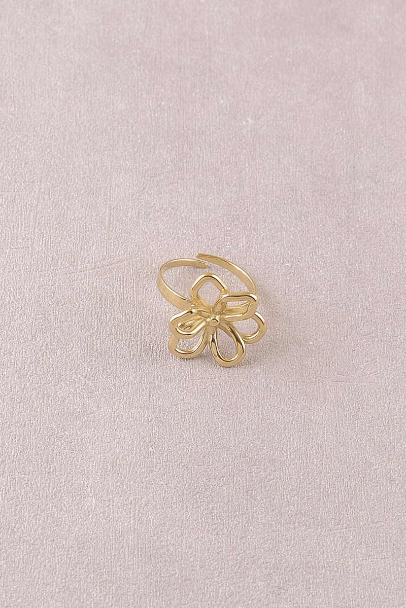 Wholesaler Bohm - Ring - openwork flower 20mm