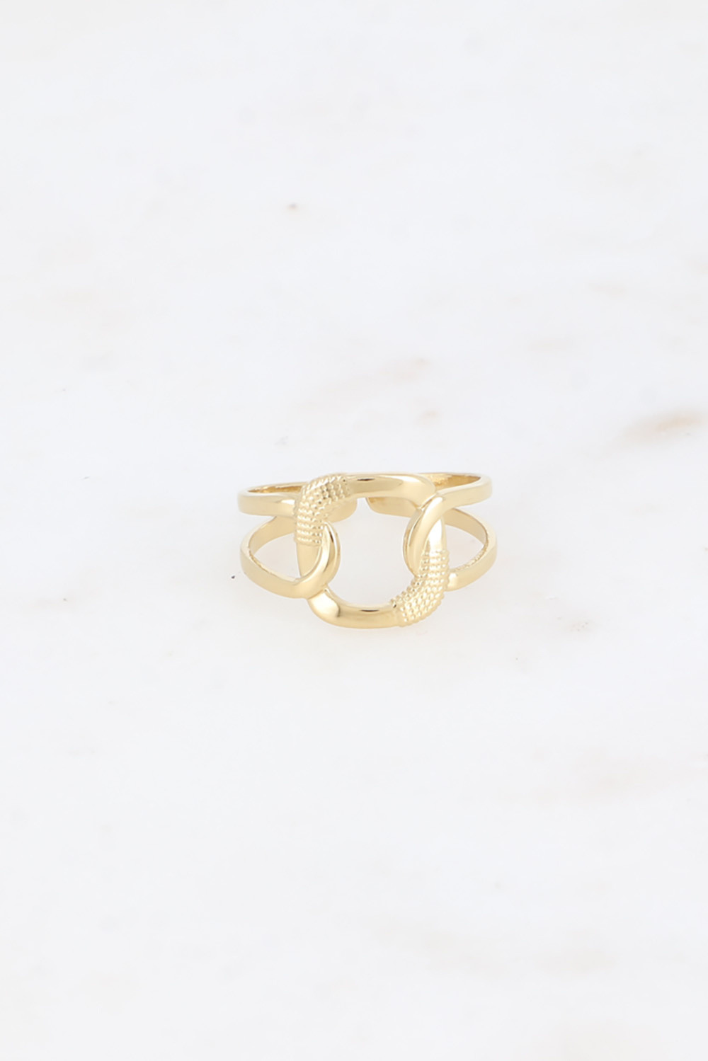 Grossiste Bohm - Bague - anneau effet maille texturée