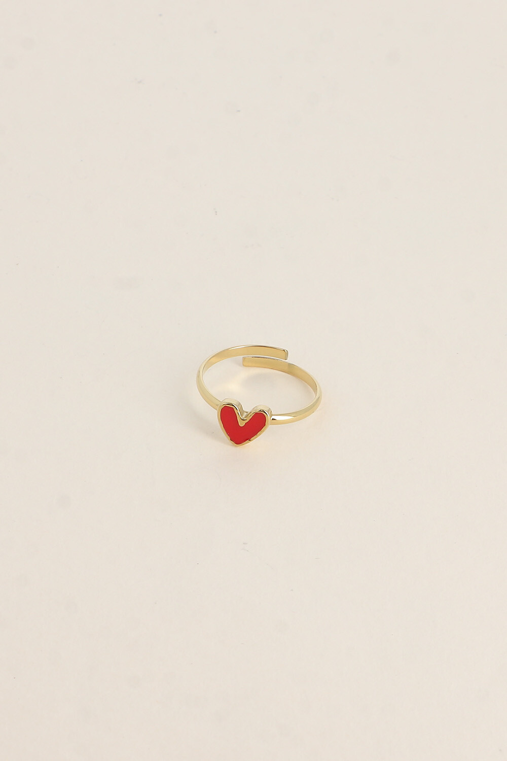 Grossiste Bohm - Bague - coeur émaillé