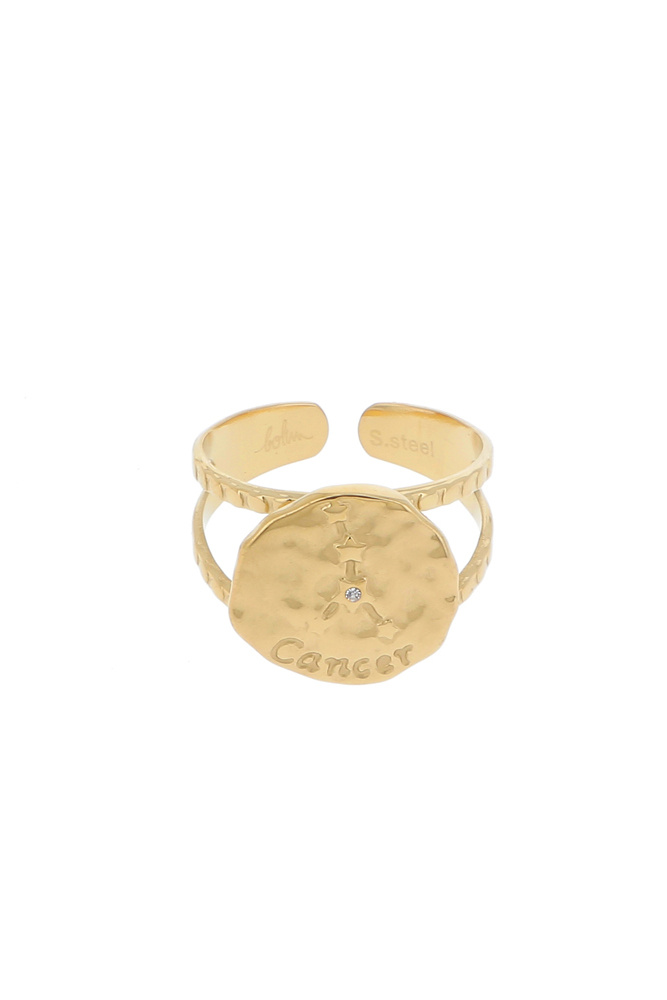 Mayorista Bohm - Anillo Astro efecto martillado - Cáncer