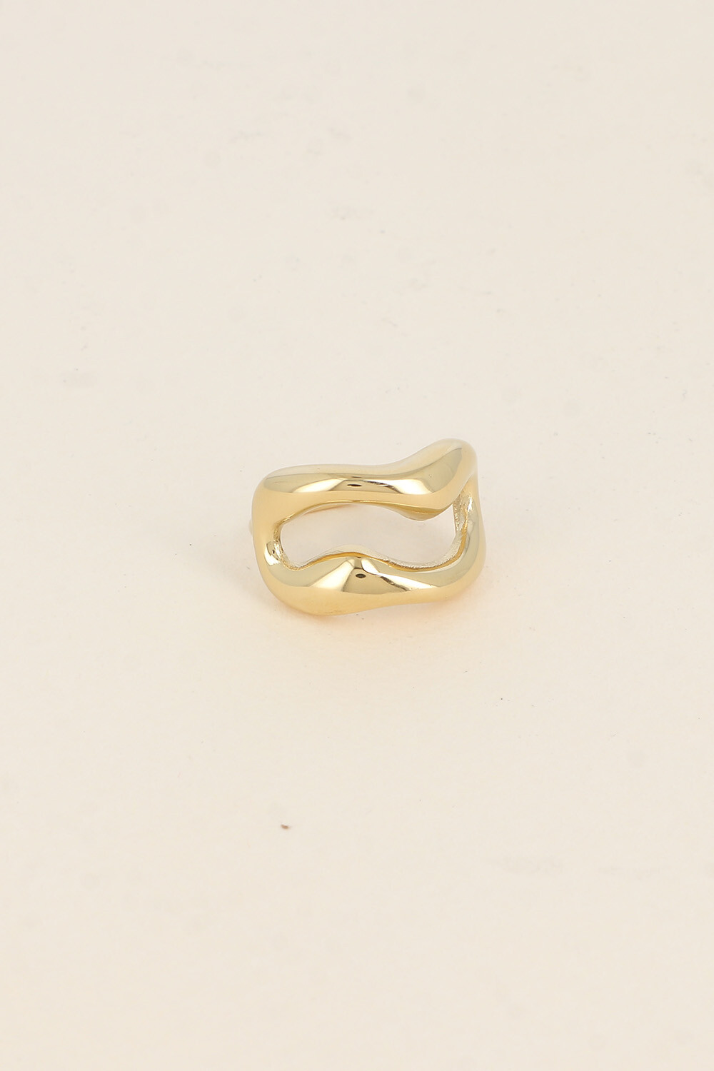 Grossiste Bohm - Bague - ovale ajouré et ondulé