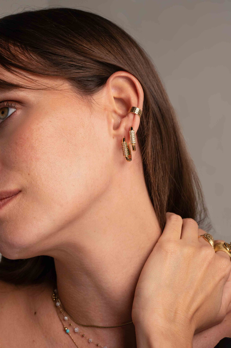 Grossiste Bohm - Earcuffs Eloisa - bijou d'oreille martelé - vendu par 2 pcs