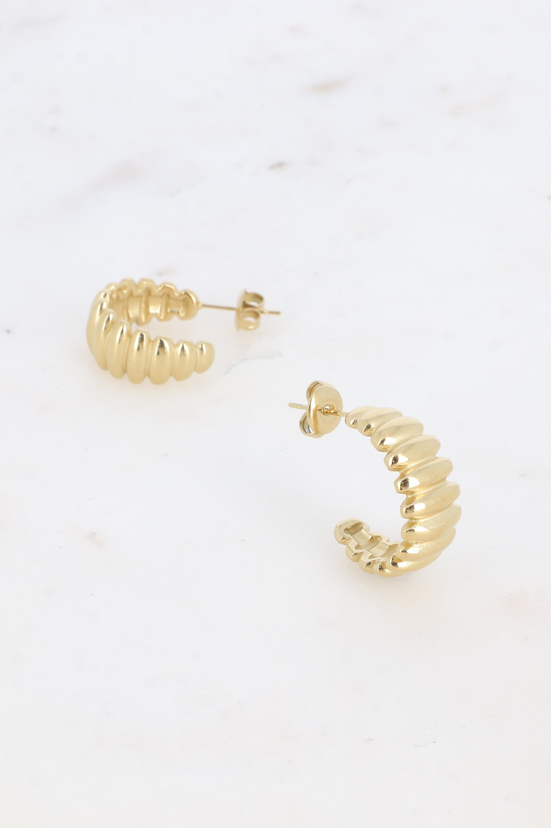 Mayorista Bohm - Pendientes de aro - curvados 23mm