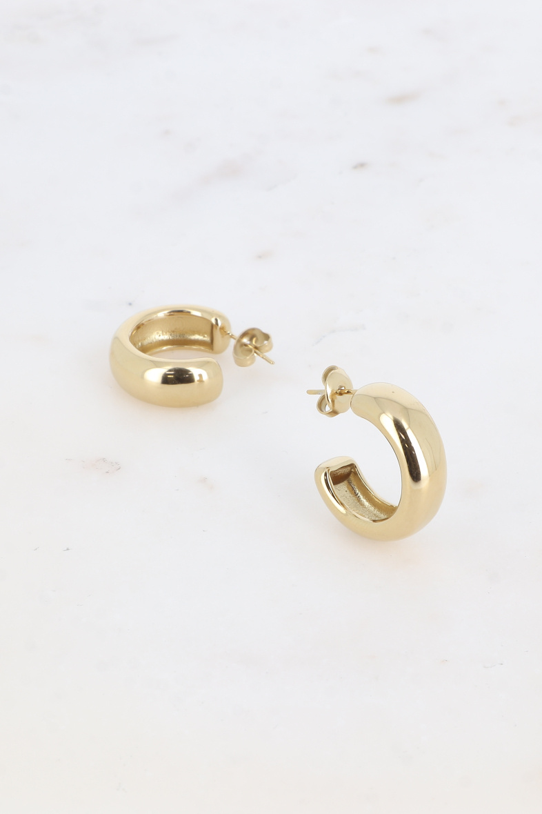 Mayorista Bohm - Pendientes de aro - curvados 23mm