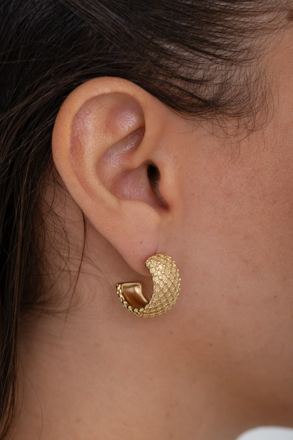 Mayorista Bohm - Pendientes de aro - curvados 23mm