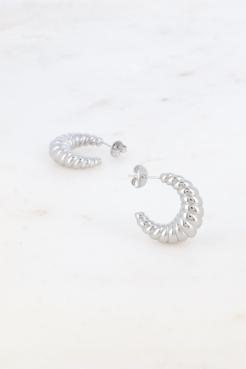 Mayorista Bohm - Pendientes de aro - curvados 23mm