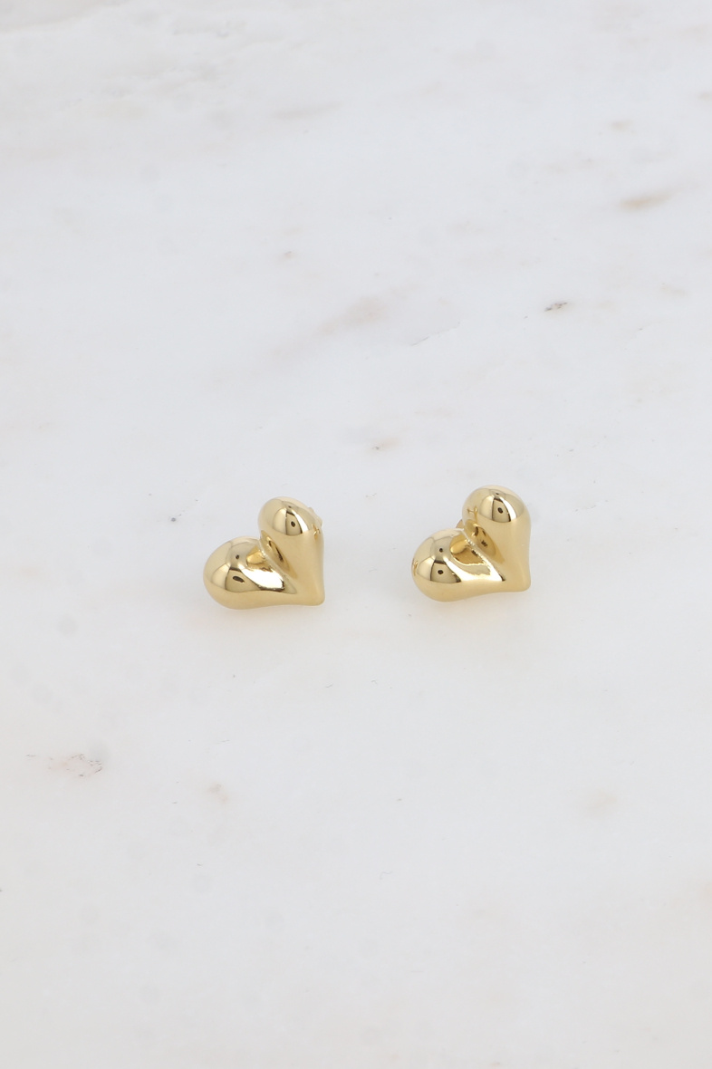 Grossista Bohm - Orecchini chip - cuore arrotondato