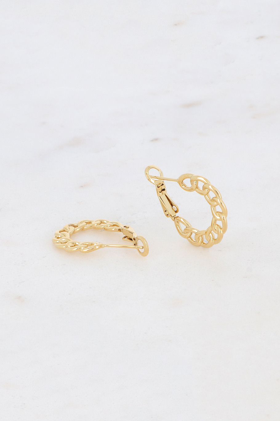 Mayorista Bohm - Pendientes aro Ronda - aro efecto malla calado 3 cm
