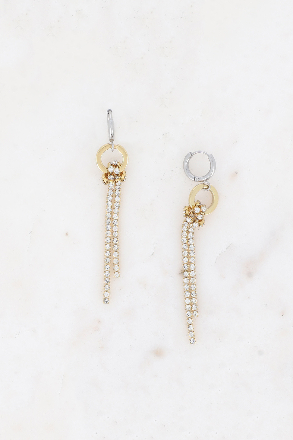 Wholesaler Bohm - Mini hoop earrings - rings and river chain