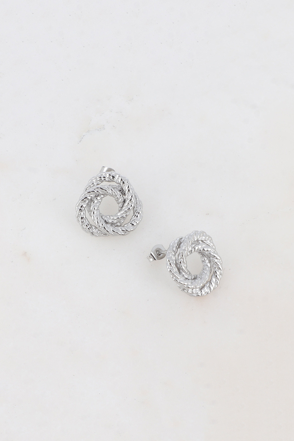 Mayorista Bohm - Pendientes de bala - anillo de doble textura