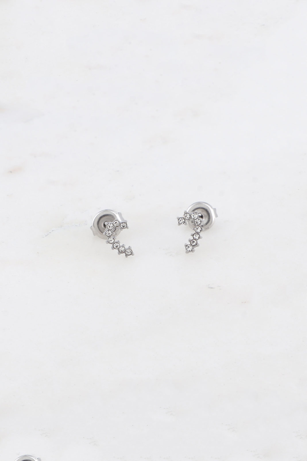 Grossiste Bohm - Mini Boucles puces - courbe sertie d'oxydes de zirconium