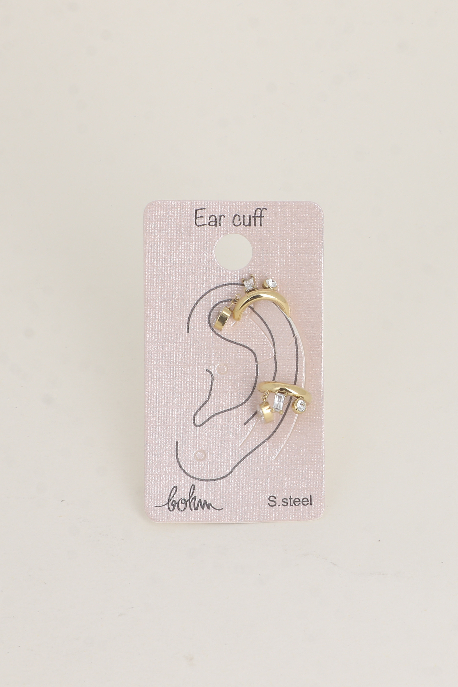 Grossiste Bohm - Earcuffs - anneau de 3 cristaux