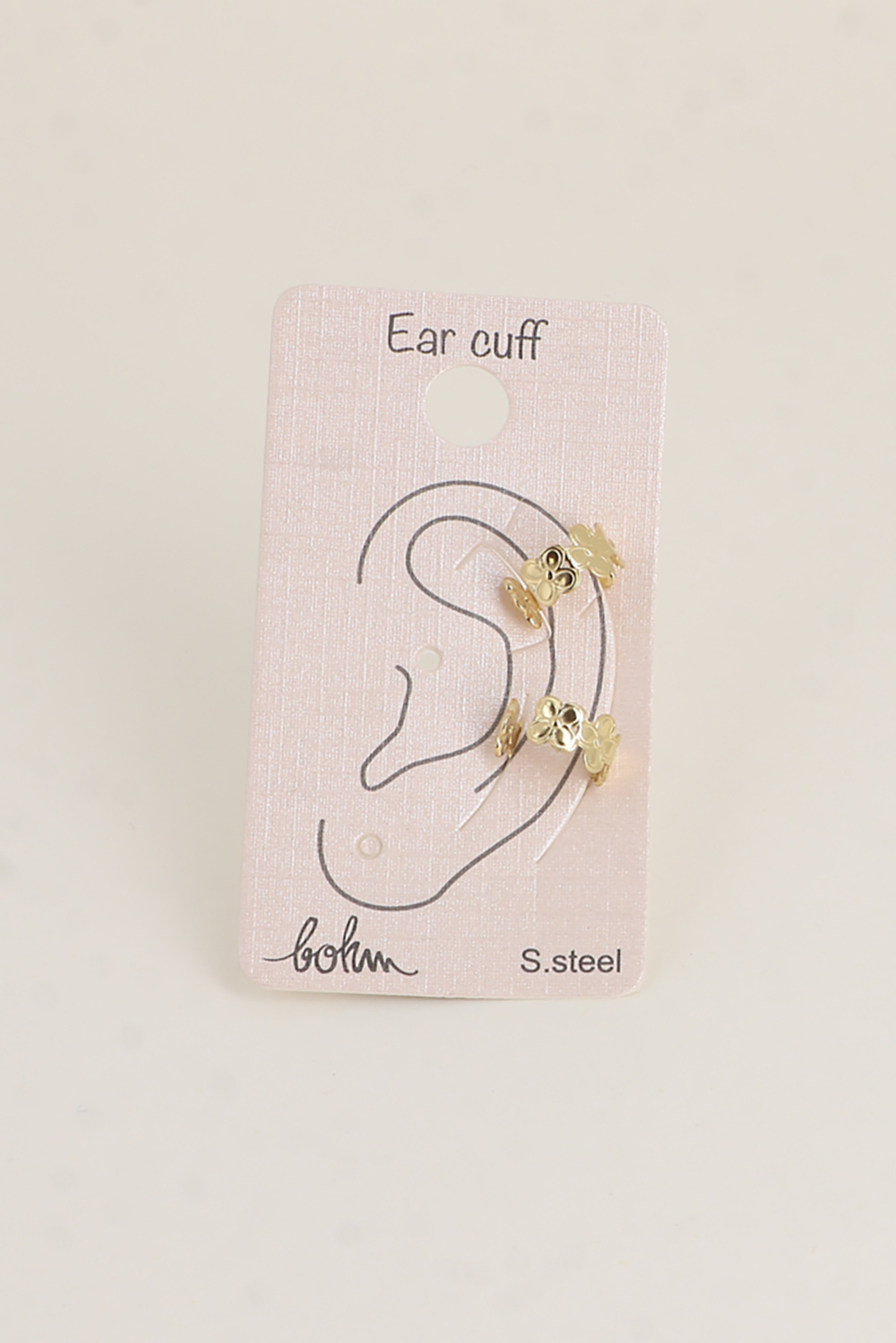 Grossiste Bohm - Earcuffs - petits trèfles 5mm