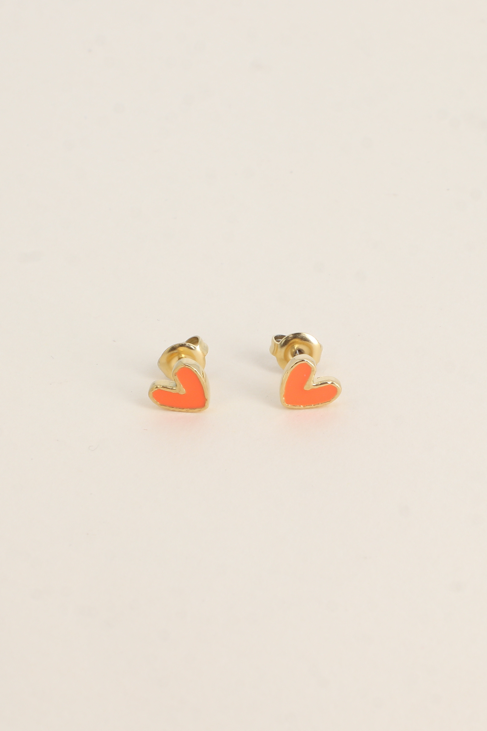 Grossiste Bohm - Boucles puces - coeur en émail