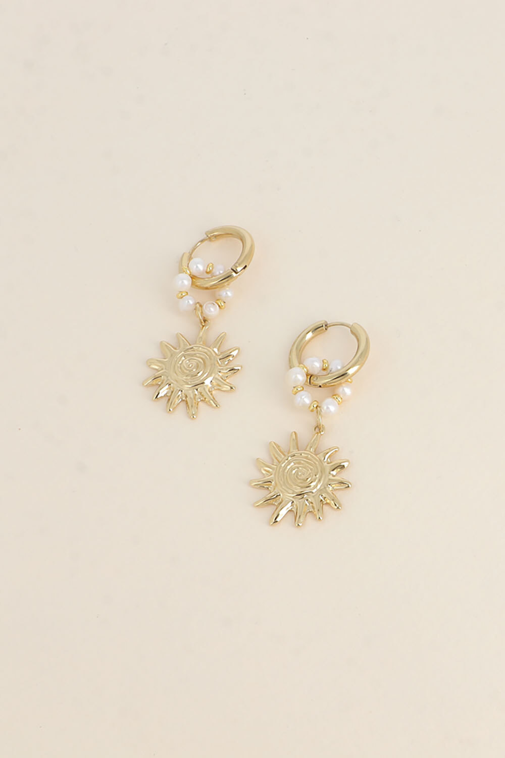 Wholesaler Bohm - Hoop Earrings - Freshwater Pearls and Sunshine