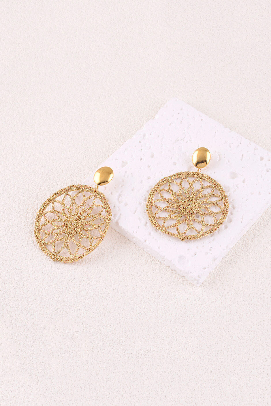 Grossista Bohm - Pendant Curls - sala ovale piatta e sala in tessuto intrecciata che forma rosetta