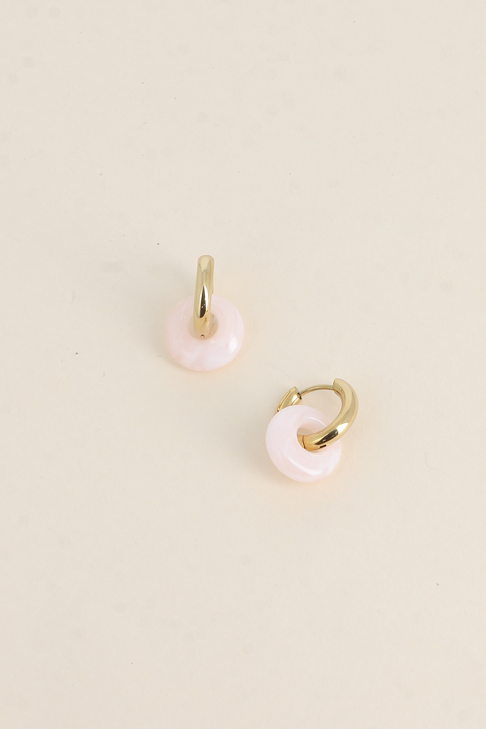 Grossiste Bohm - Créoles - donut en résine 14mm