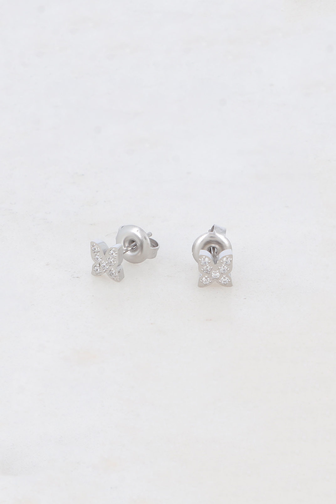 Grossiste Bohm - Boucles puces - papillon et oxydes de zirconium