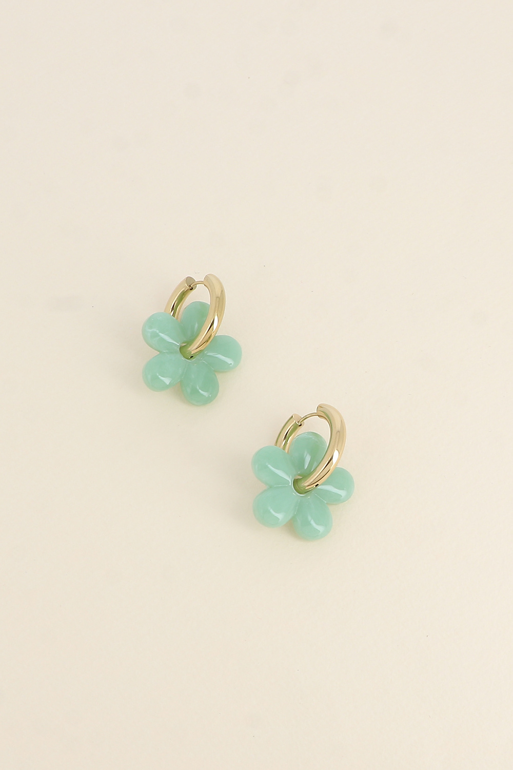 Mayorista Bohm - Aros - flor de resina 27mm