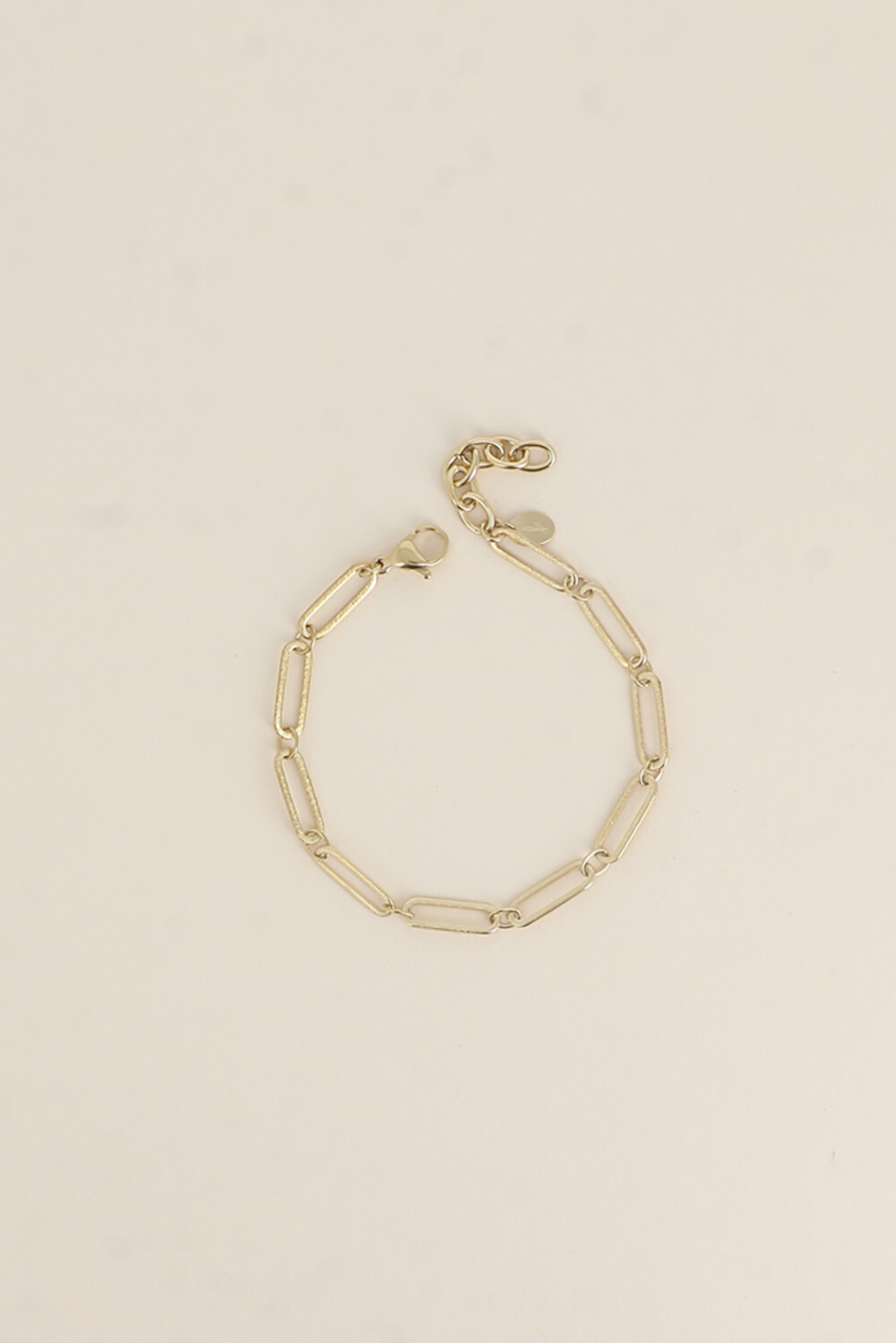 Mayorista Bohm - Pulsera - cadena de eslabones ovalados con acabado mate cepillado