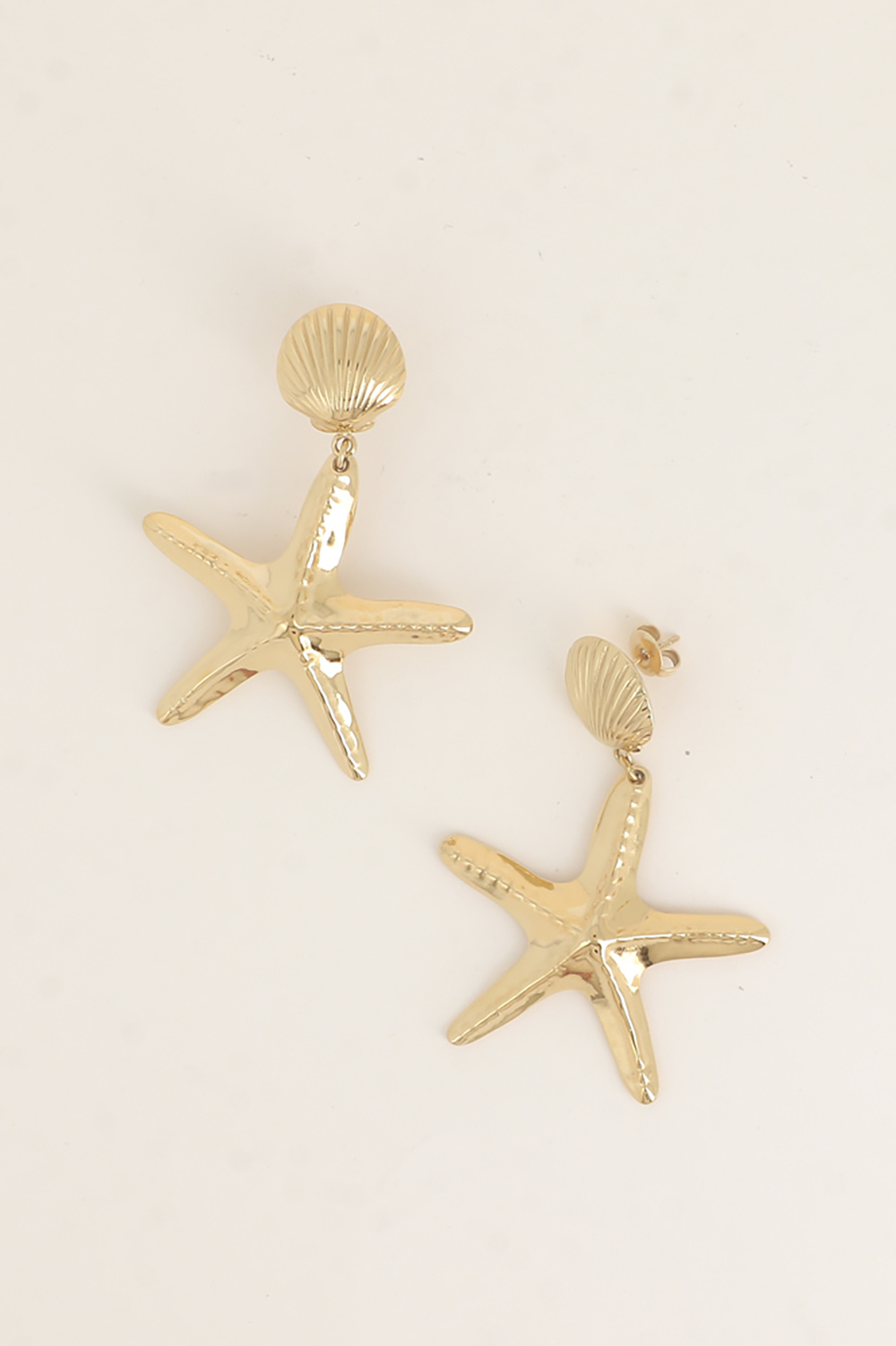 Mayorista Bohm - Pendientes colgantes - concha y estrella de mar