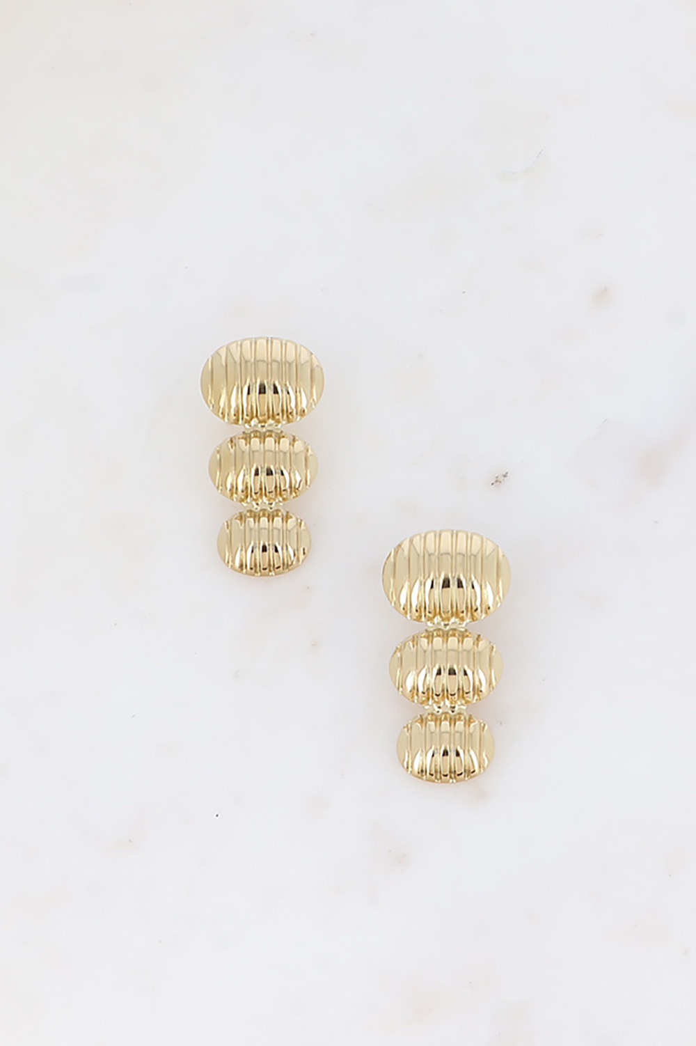 Wholesaler Bohm - Flea loops - 1 room of 3 bulging and striated ovals