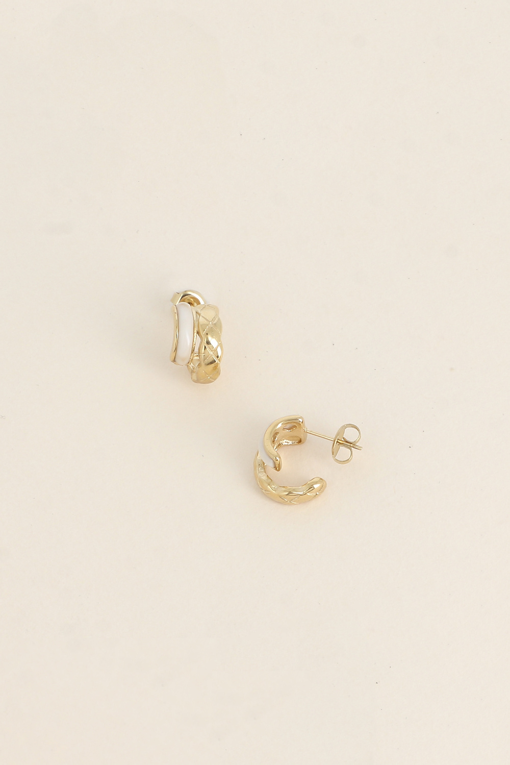 Mayorista Bohm - Mini aros - doble anillo y resina