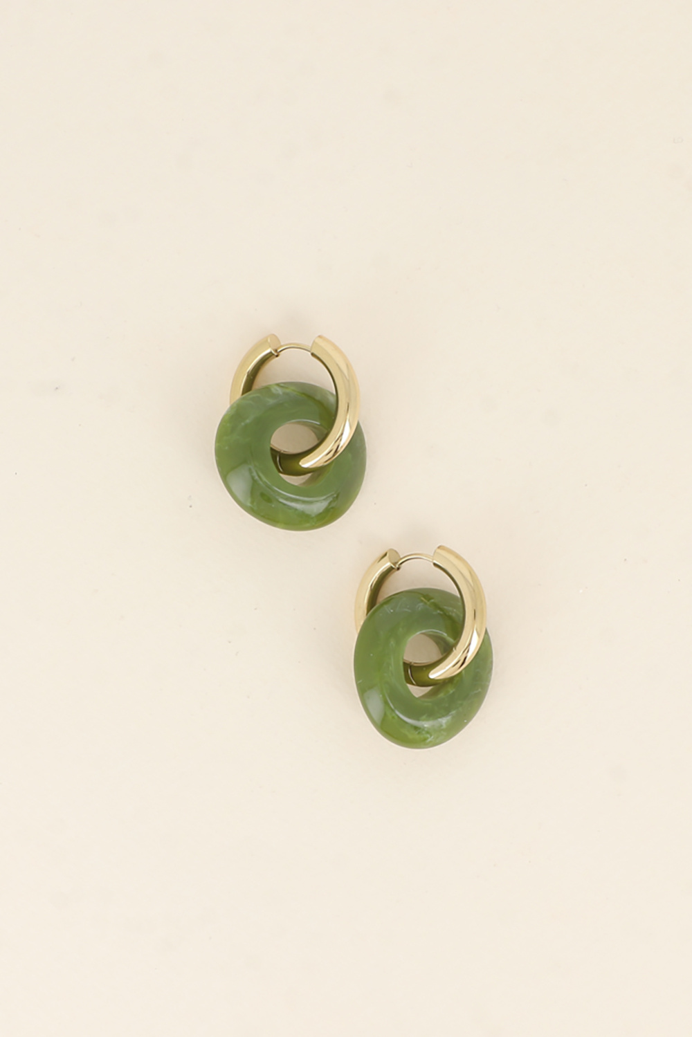 Wholesaler Bohm - Hoop Earrings - Resin Ring