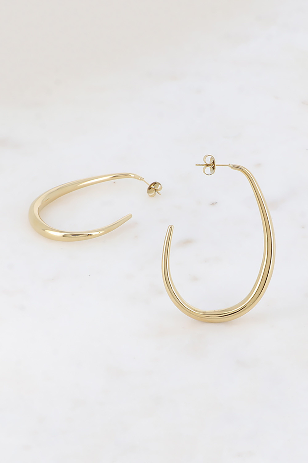 Wholesaler Bohm - Creoles - Gout -shaped ring 38x56 mm