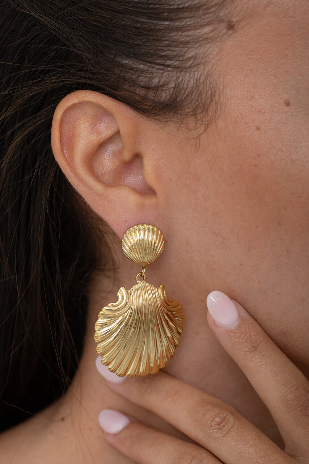 Wholesaler Bohm - Dangling earrings - textured shells