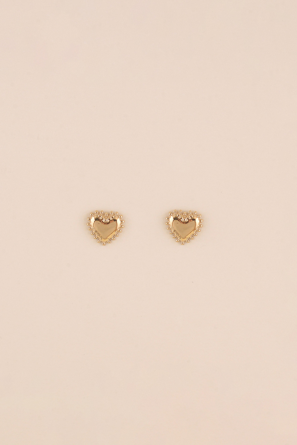 Grossiste Bohm - Boucles puces - coeur aux contours milgrains