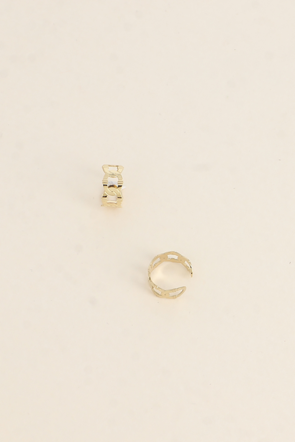 Wholesaler Bohm - Earcuff - openwork and striped mesh design