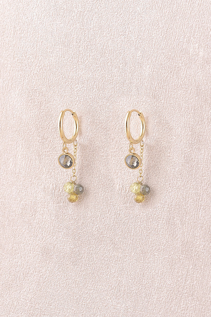 Mayorista Bohm - Aros - adornados con cristales de Swarovski® y piedras naturales