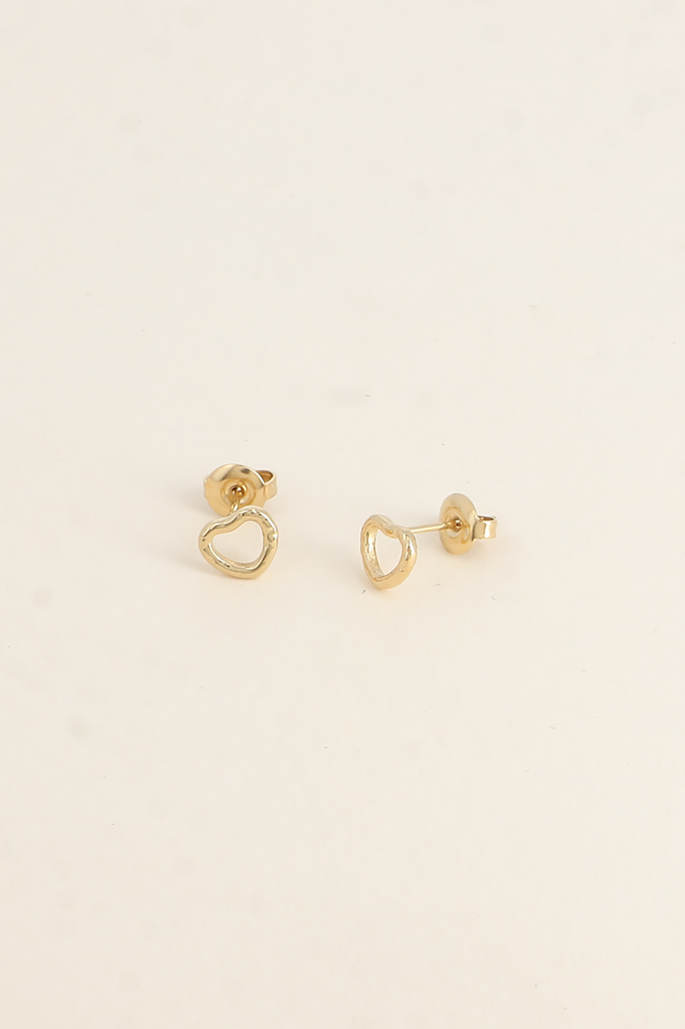 Wholesaler Bohm - Stud earrings - small openwork heart