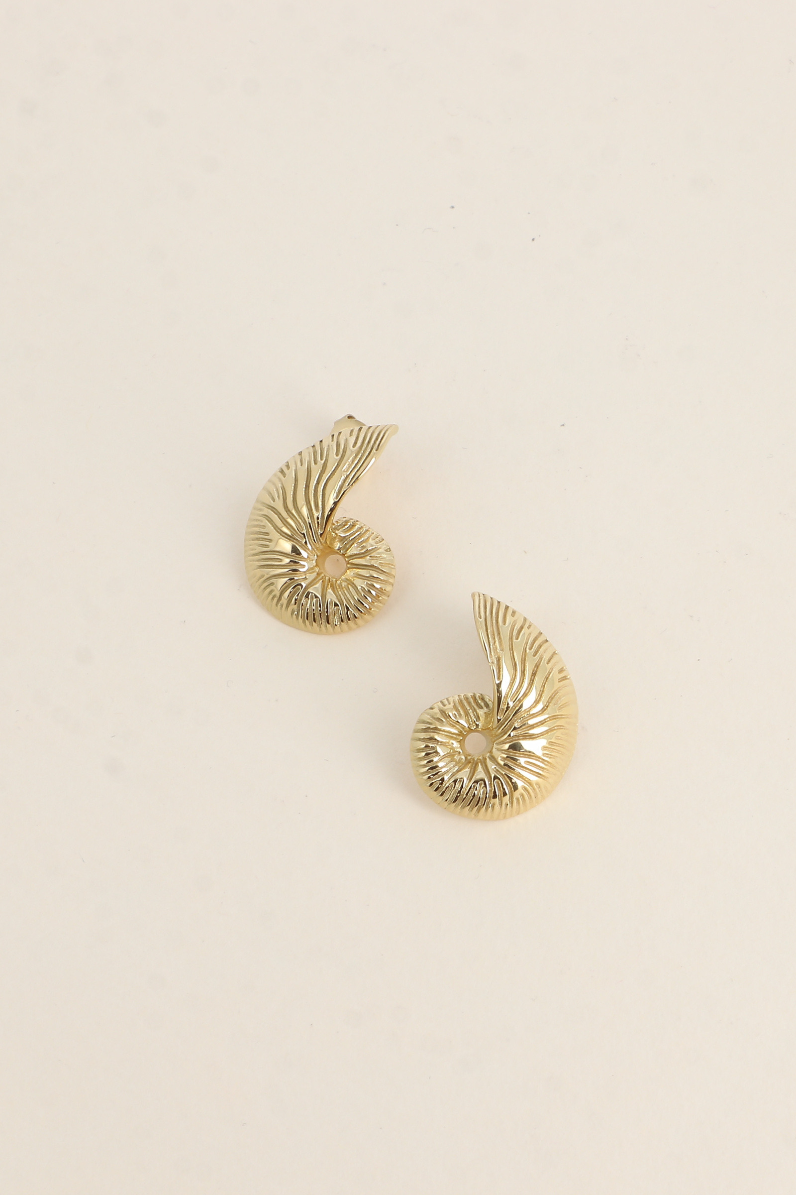 Grossiste Bohm - Boucles puces - motif coquillage texturé