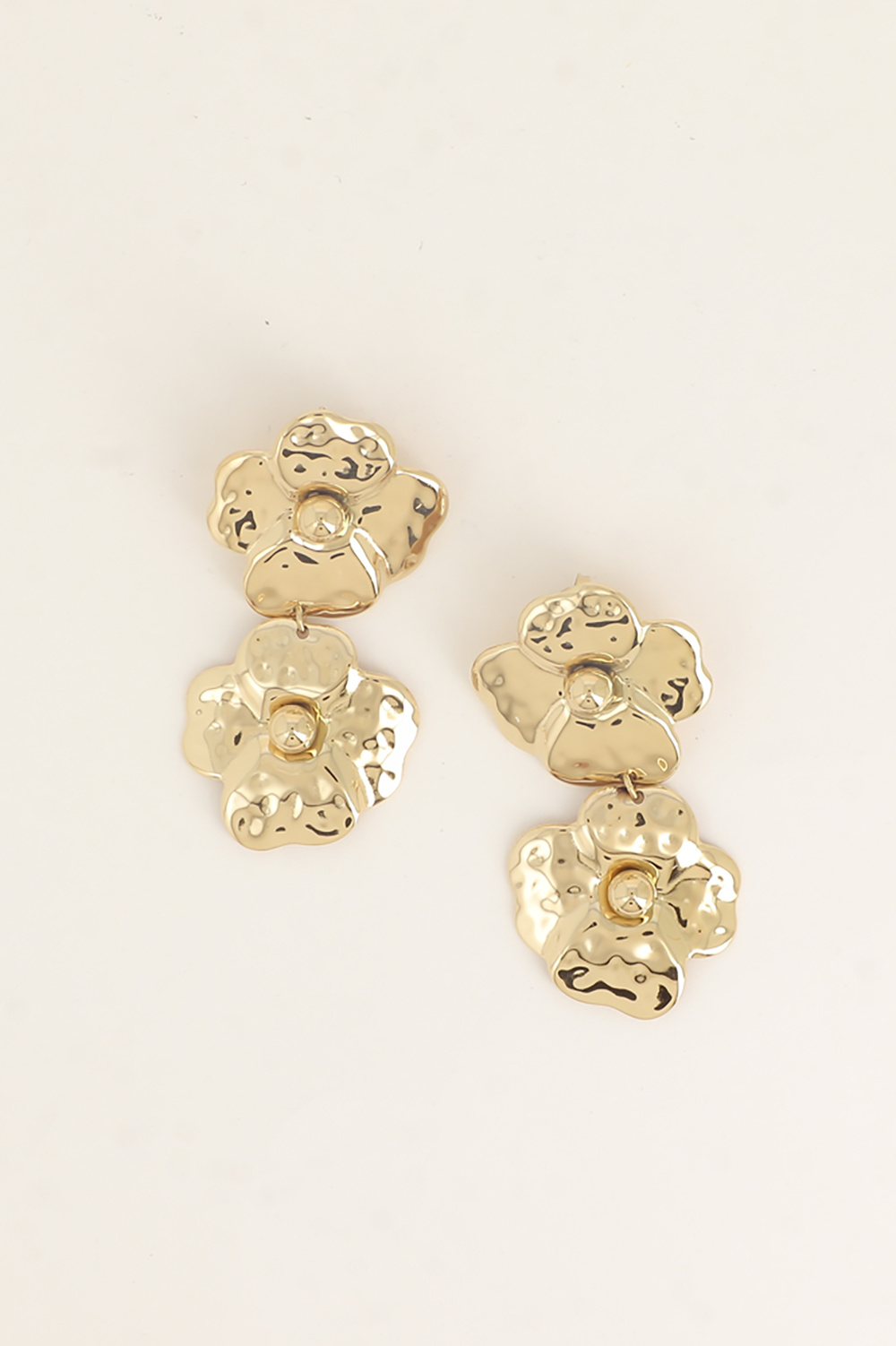 Wholesaler Bohm - Dangling earrings - double flower