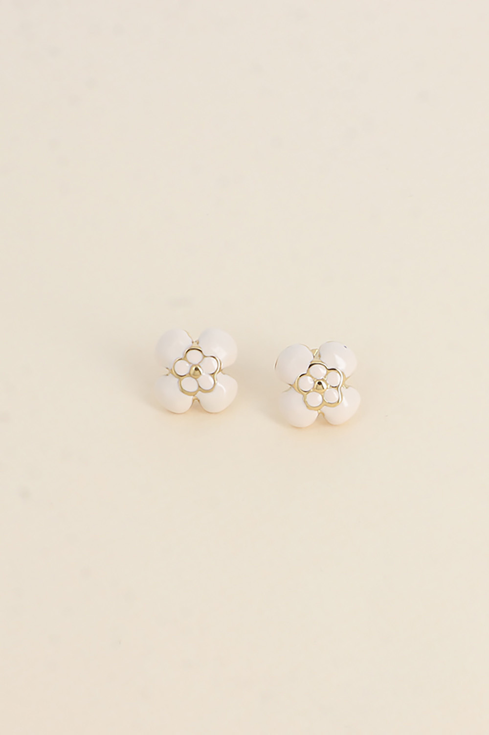 Mayorista Bohm - Pendientes de bala - patrón de flores abombadas en esmalte