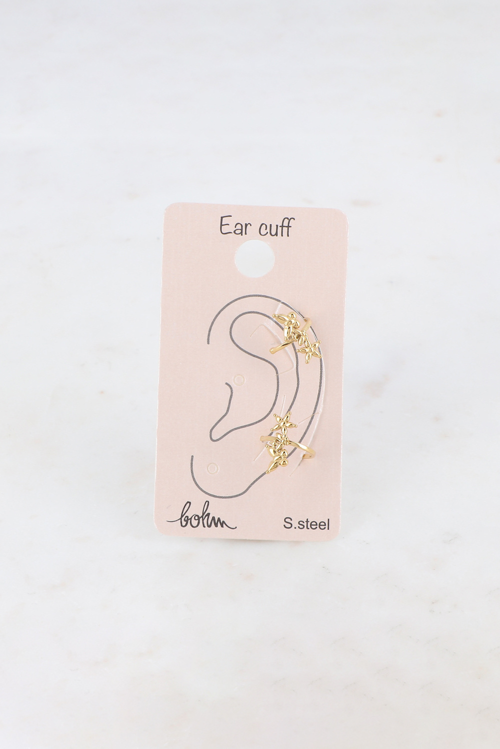 Großhändler Bohm - Earcuffs - Schmetterlinge und Blumen